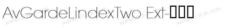 AvGardeLindexTwo Ext字体转换